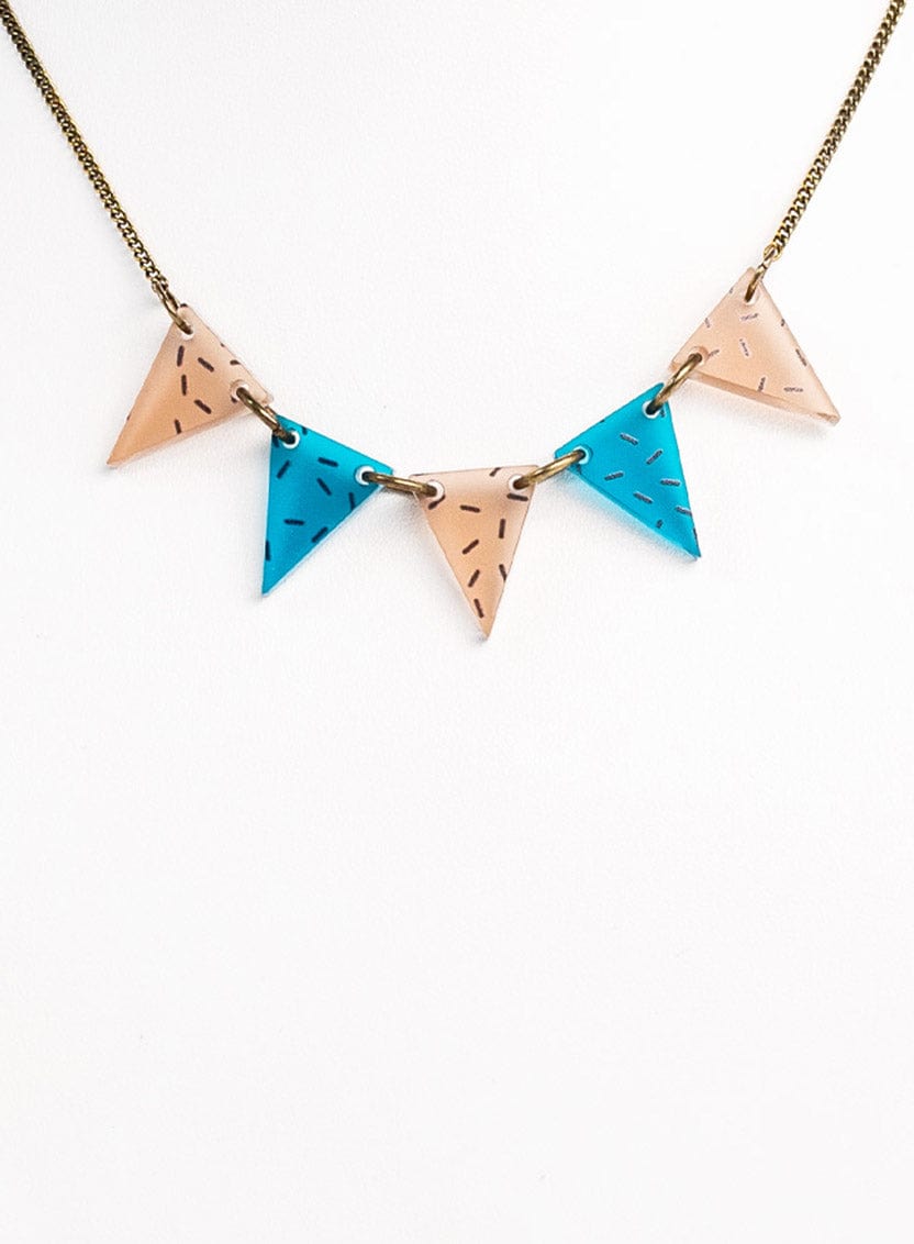 Tatty Devine Mini Bunting Necklace - Memphis Print