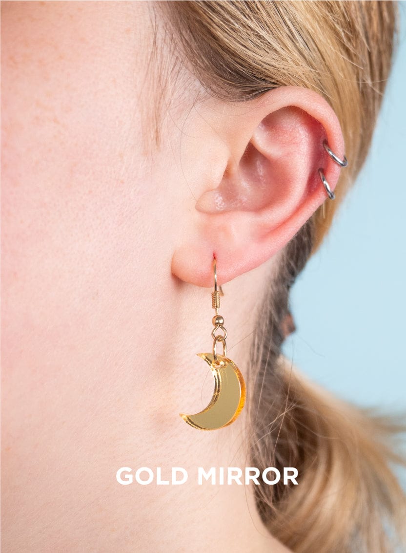 Tatty Devine Moon Charm Earrings