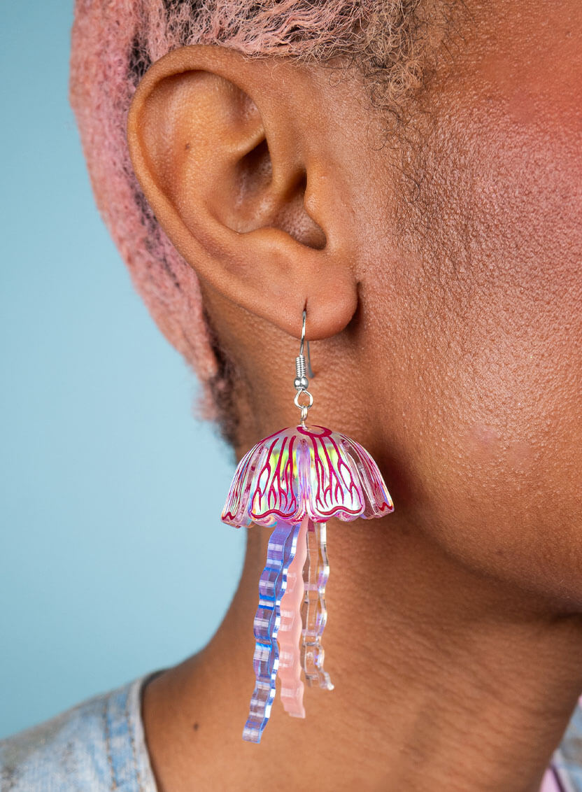 Moon Jellyfish Earrings