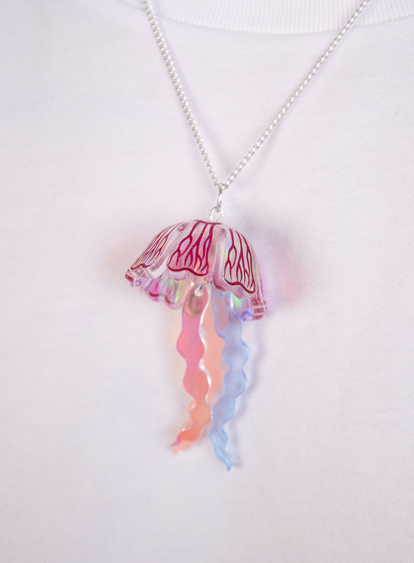 Moon Jellyfish Pendant