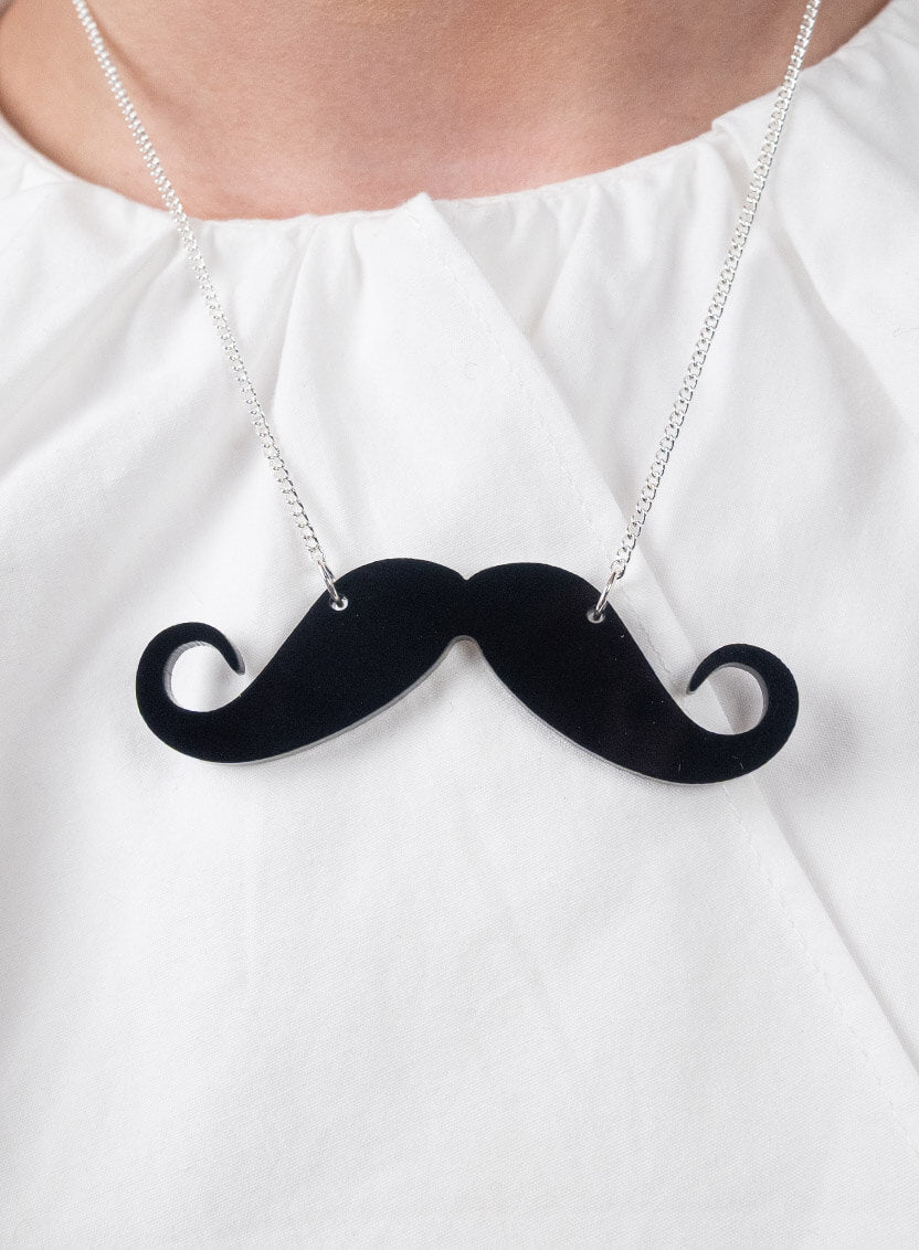 Moustache Necklace