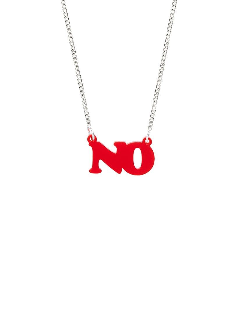 Tatty Devine No Necklace - Recycled Red