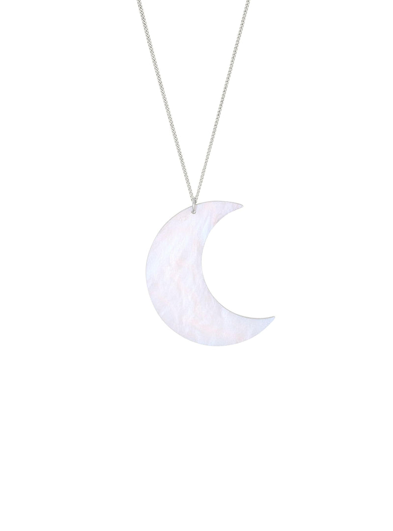 Tatty Devine Opal Moon Pendant
