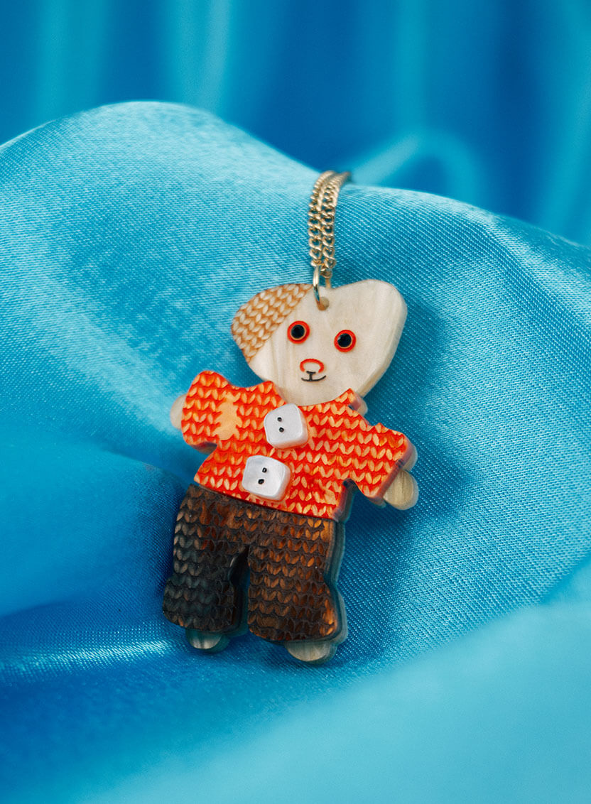 Original Alan Measles Pendant Necklace | Tatty Devine x Grayson Perry