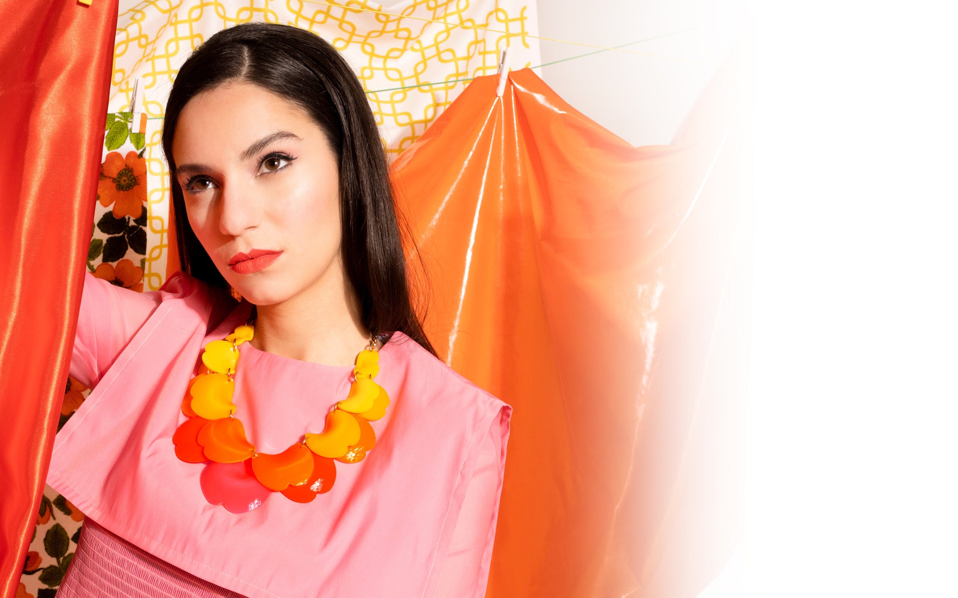 Tatty Devine Peony Petals Necklace