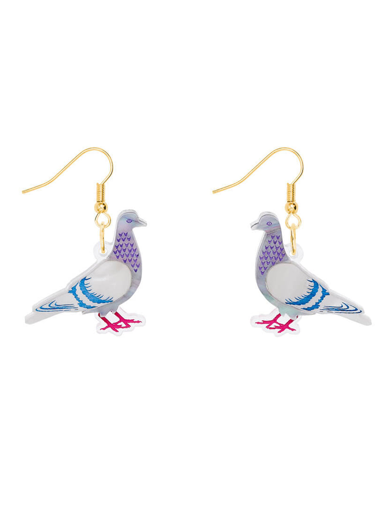 Pigeon Earrings Gold
