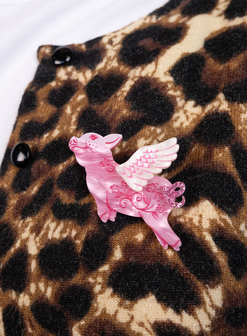 Pigs Might Fly Brooch
