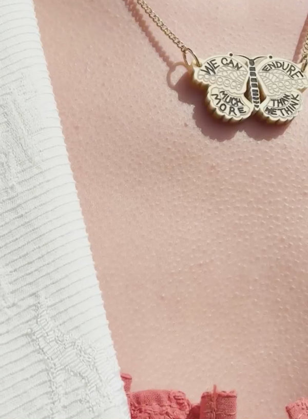 Frida Kahlo Butterfly Necklace
