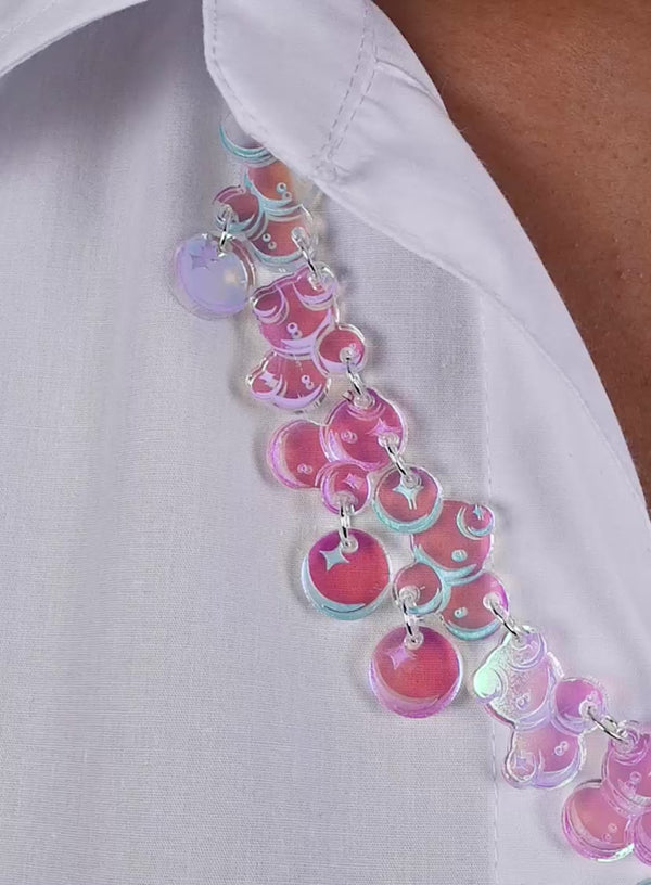 Floating Bubbles Statement Necklace