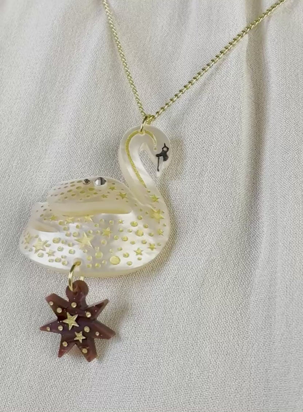 Enchanted Swan Pendant