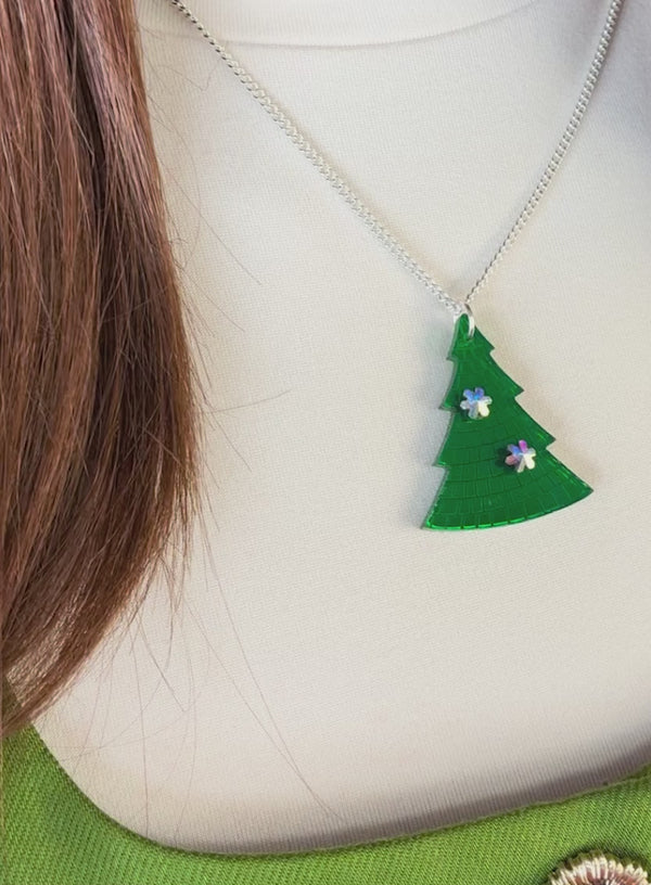 Disco Christmas Tree Pendant