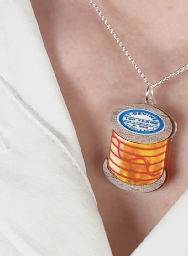 Cotton Reel Pendant