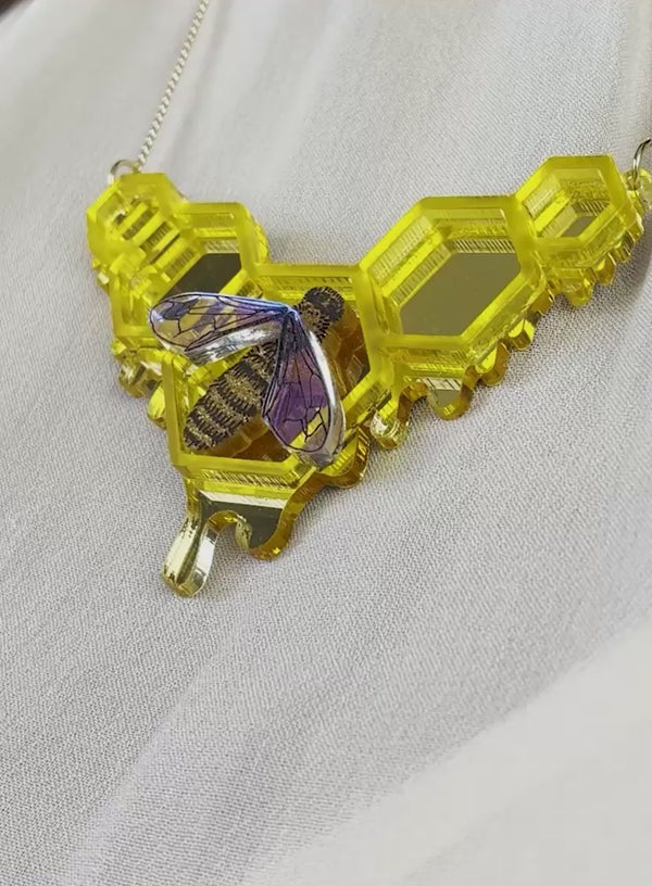 Glistening Honeycomb Necklace