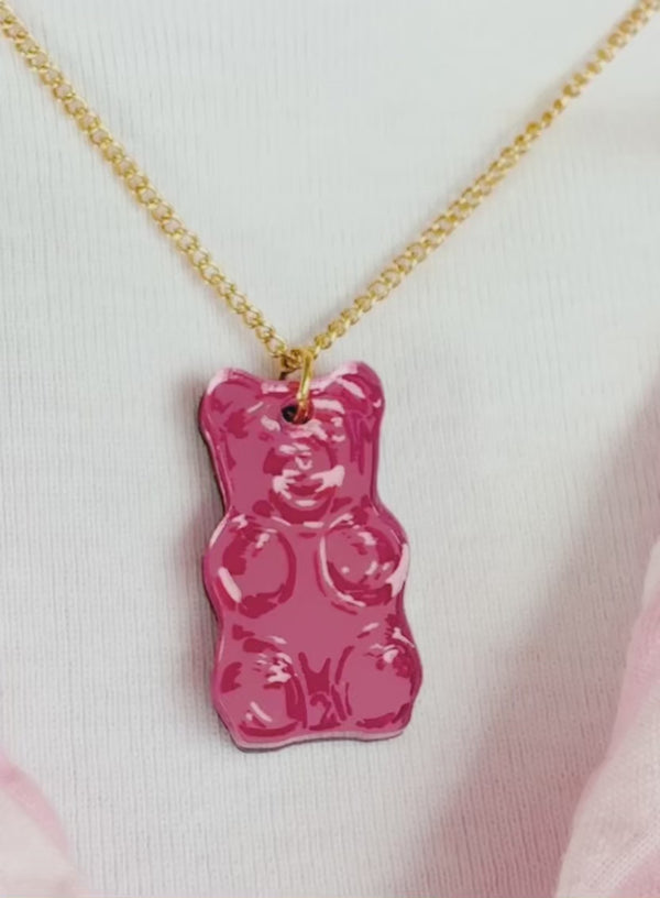 Gummy Bear Pendant - Pink
