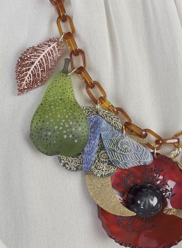 Autumn Wreath Statement Necklace
