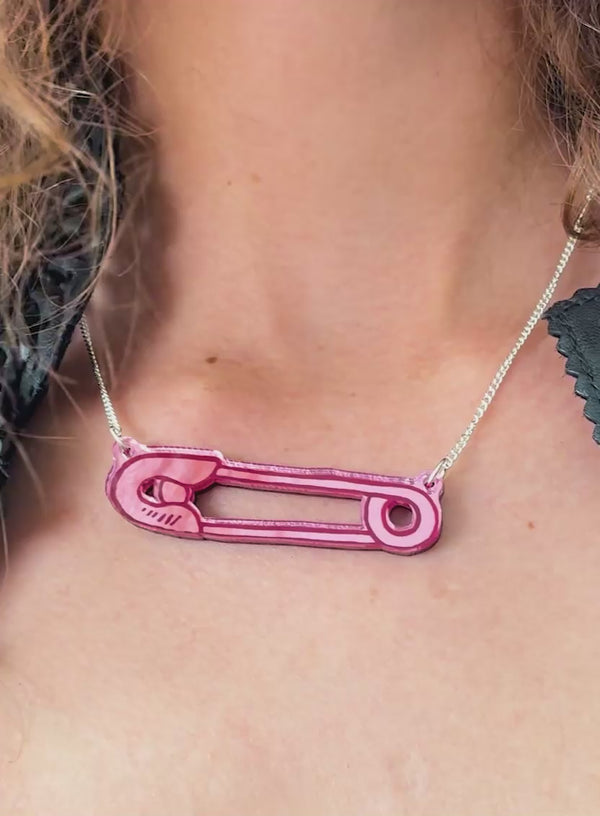 Safety Pin Small Necklace