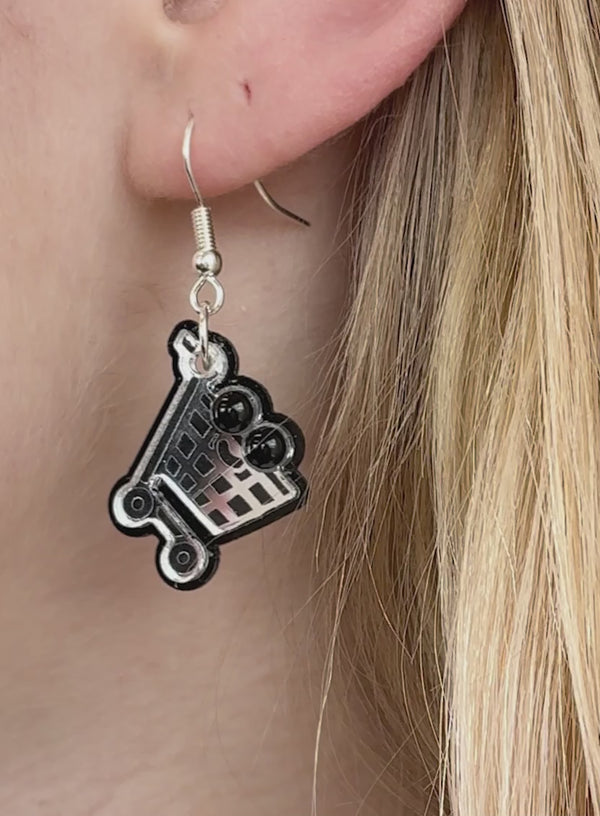 Shopping Trolley Earrings