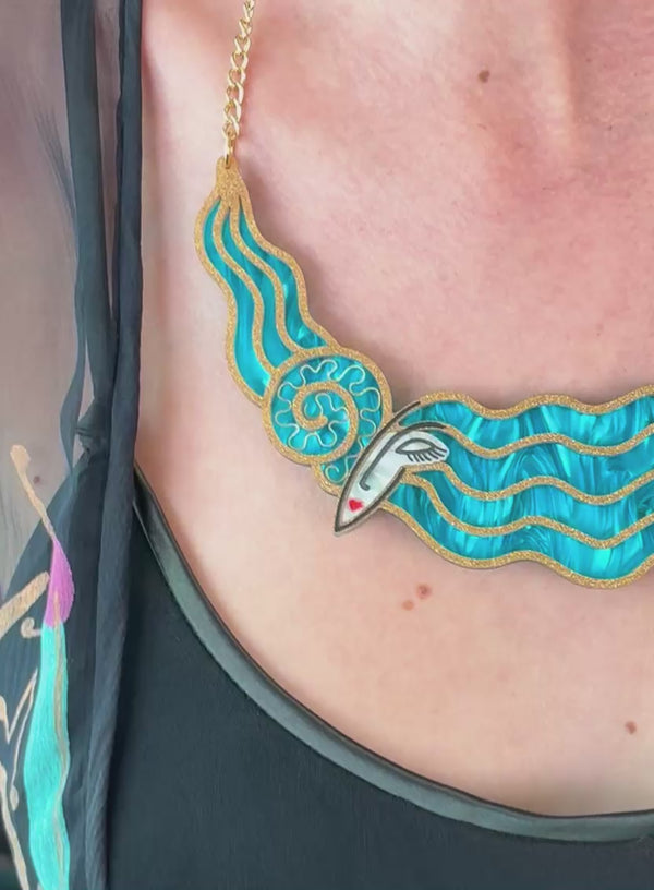 Painted Lady Statement Necklace