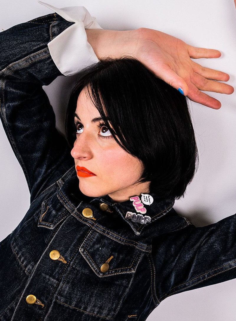 Tatty Devine x Pulp Pulp Brooch - Pink