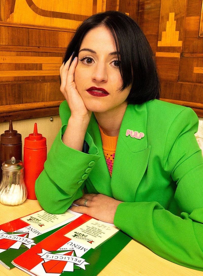 Tatty Devine x Pulp Pulp Brooch - Pink