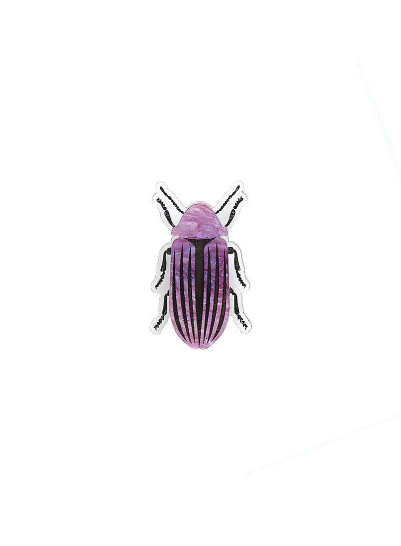 Tatty Devine Purple Jewel Beetle Brooch