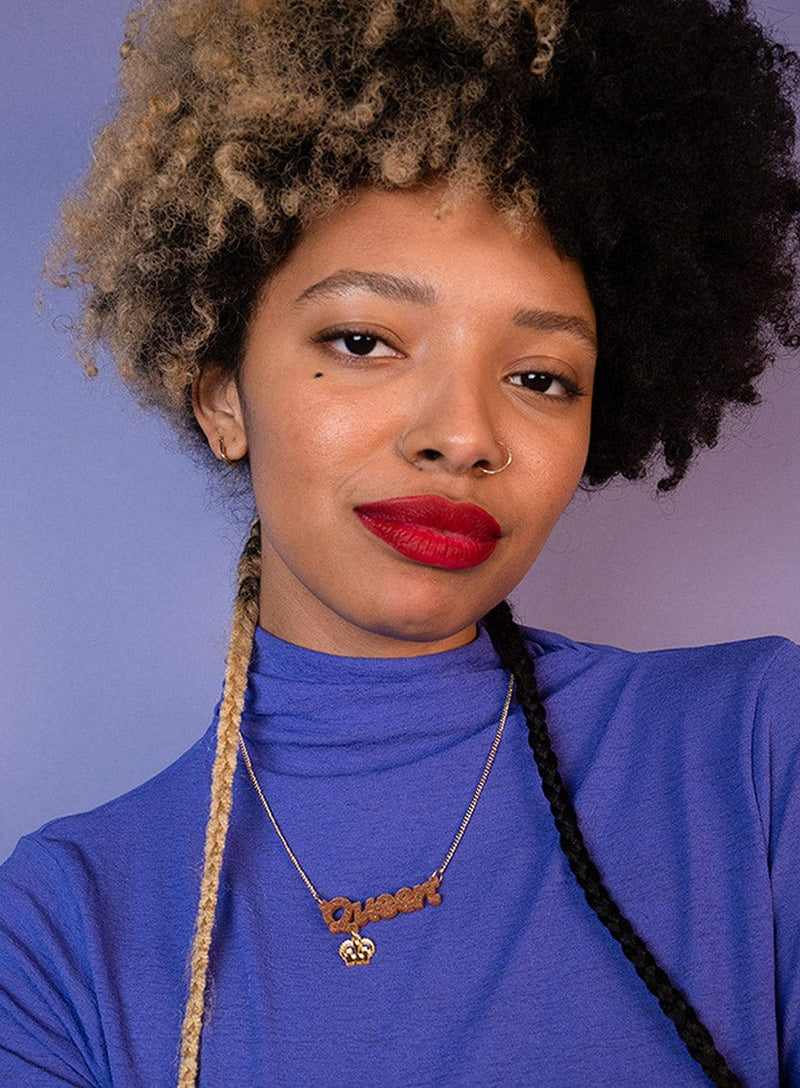 Tatty Devine Queen Necklace - Gold Dust