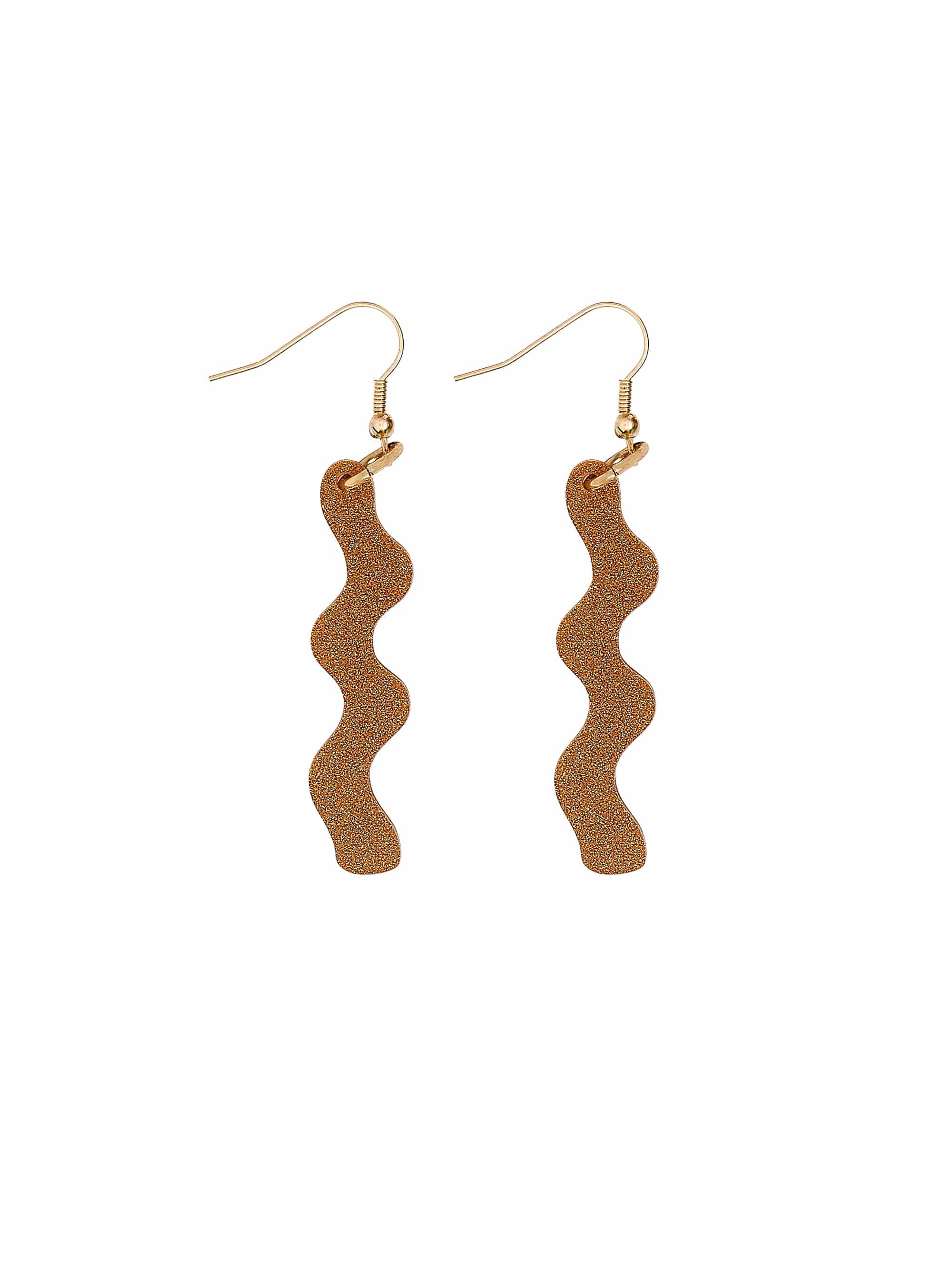 Tatty Devine Ric Rac Earrings - Gold Dust