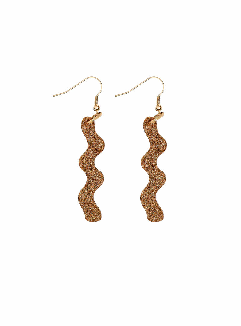 Tatty Devine Ric Rac Earrings - Gold Dust