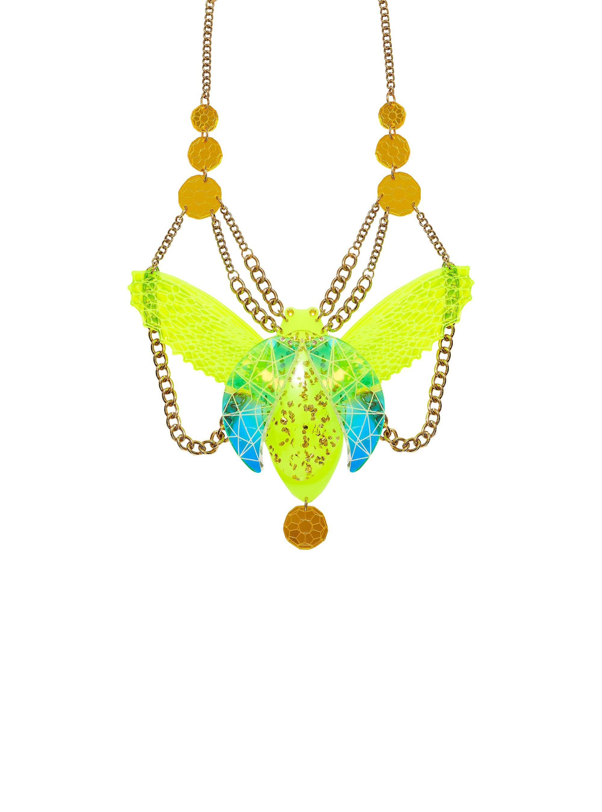 Tatty Devine Scarab Beetle Statement Necklace
