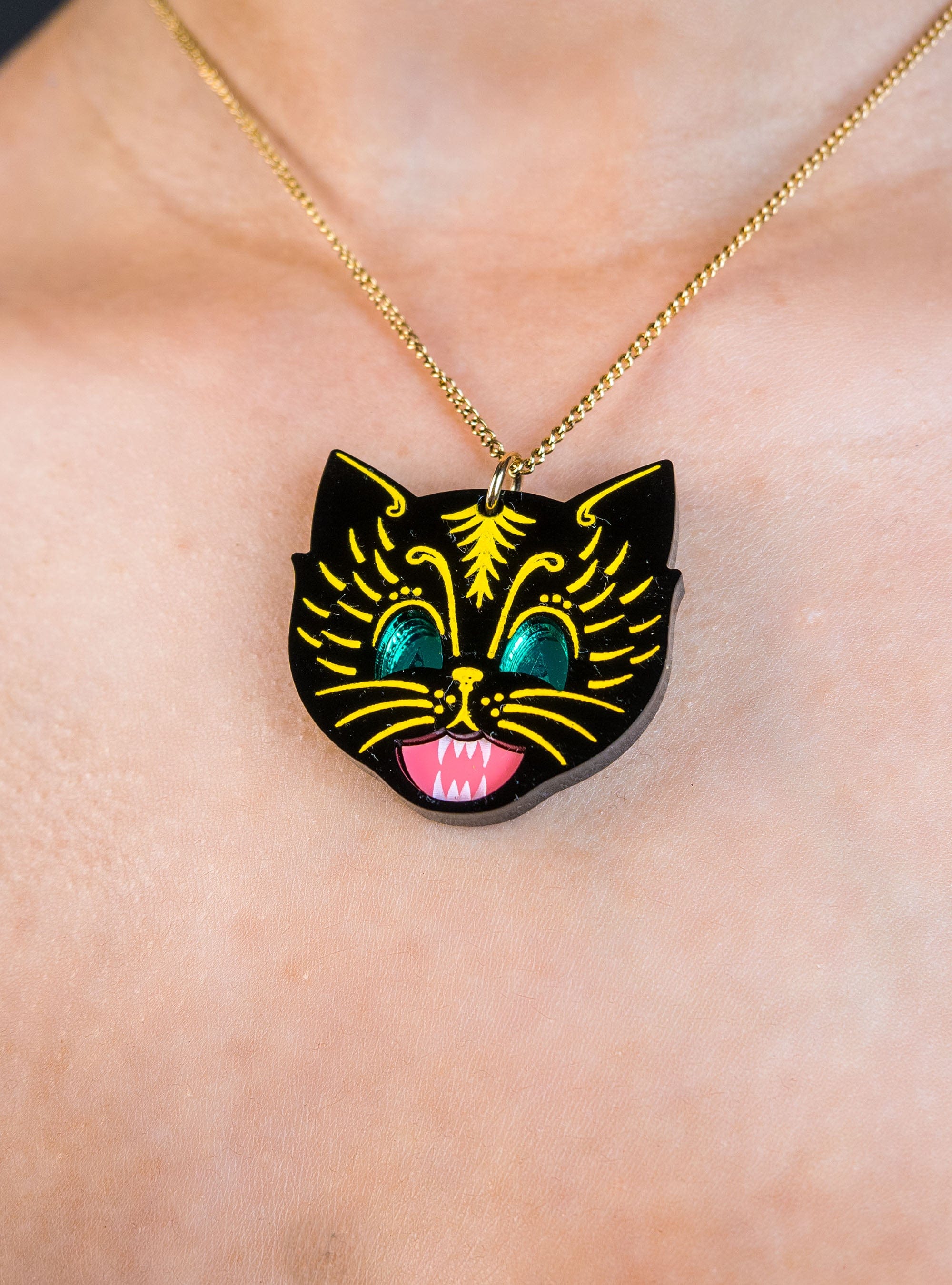 Tatty Devine Scaredy Cat Pendant
