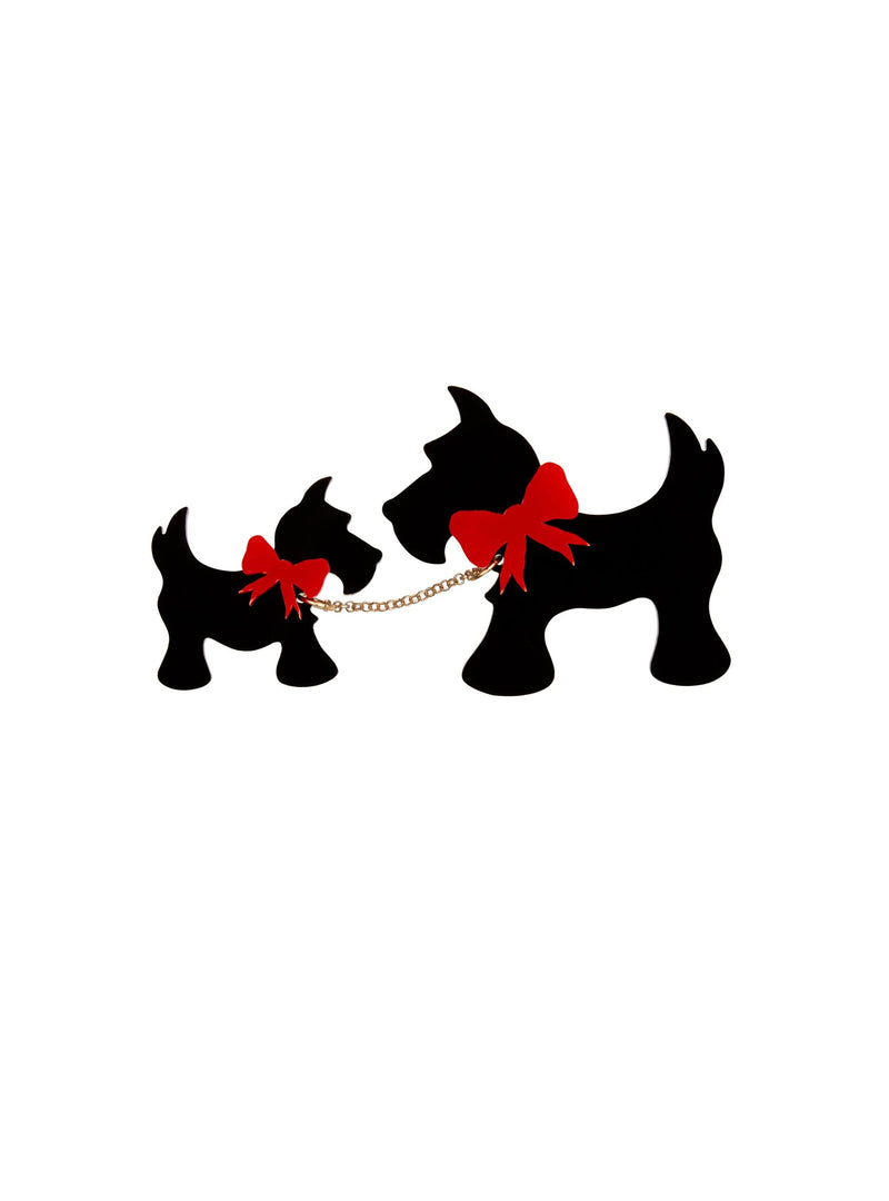 Tatty Devine Scottie Dog Brooch