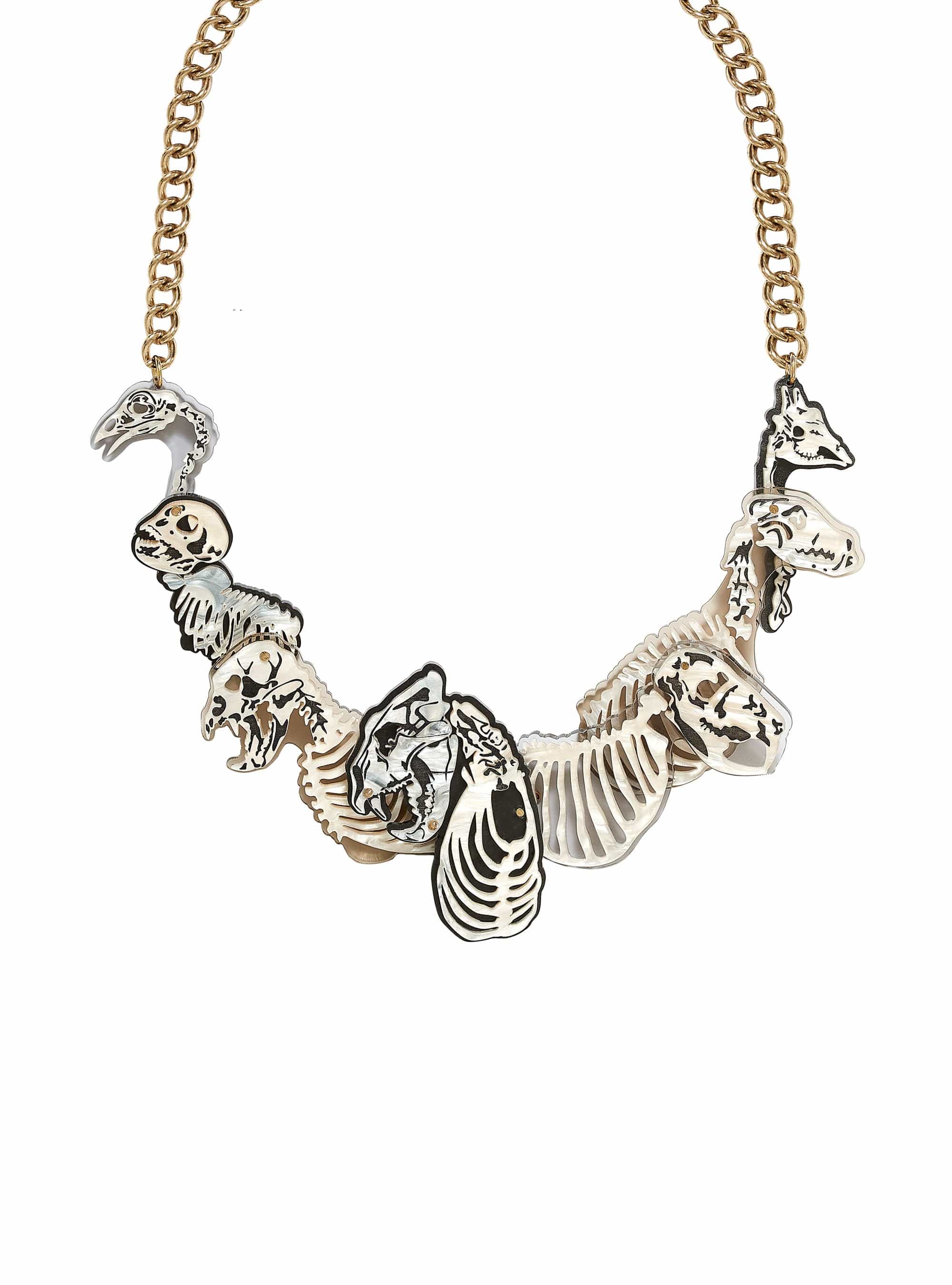 Tatty Devine Skeletal Parade Necklace
