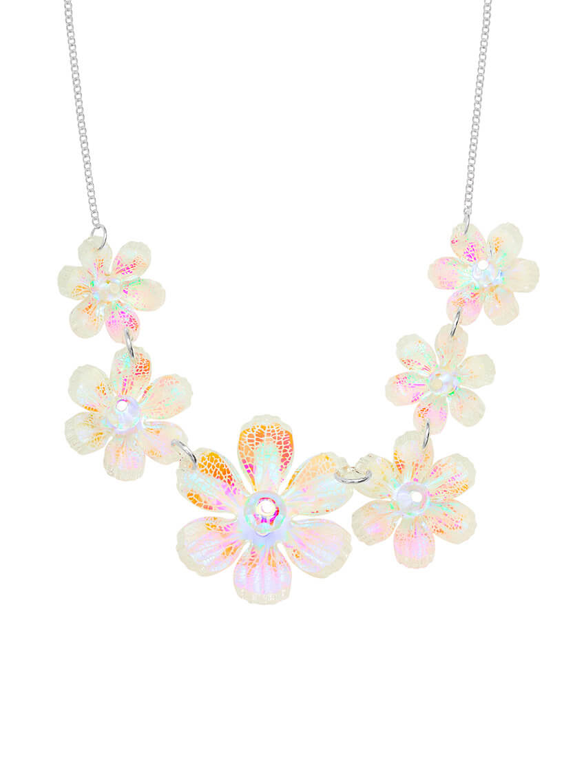 Skeleton Flower Necklace