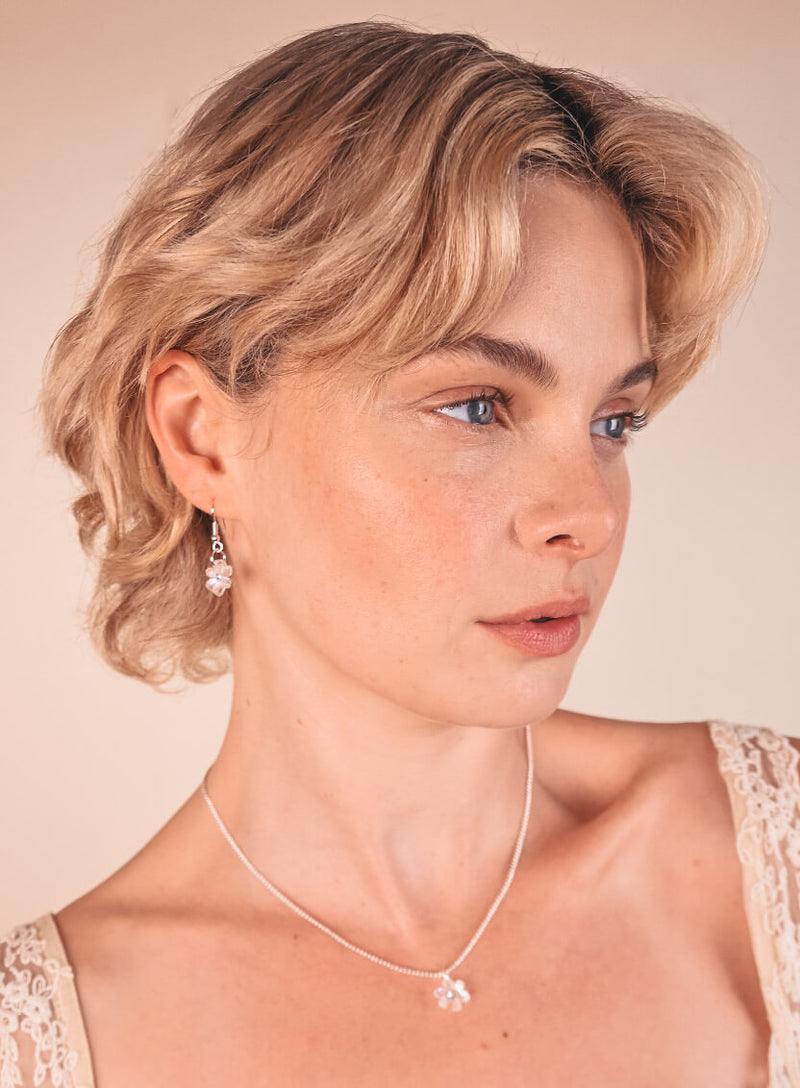 Skeleton Flower Pendant