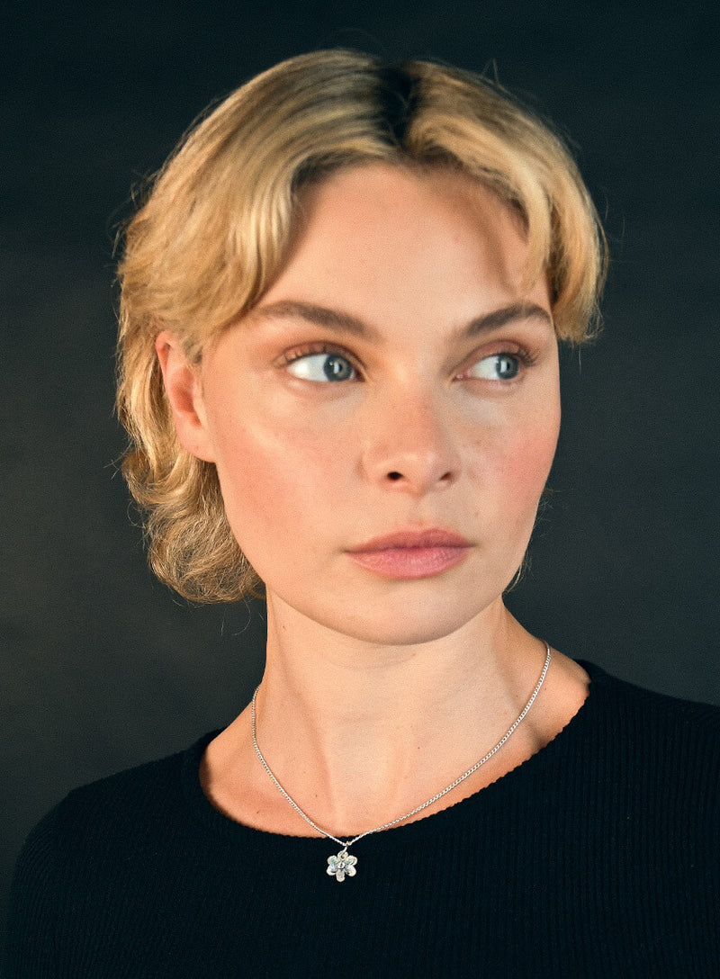 Skeleton Flower Pendant