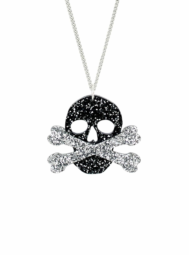 Tatty Devine Skull and Crossbones Charm Necklace