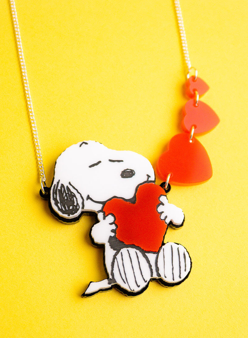 Snoopy Love Heart Necklace
