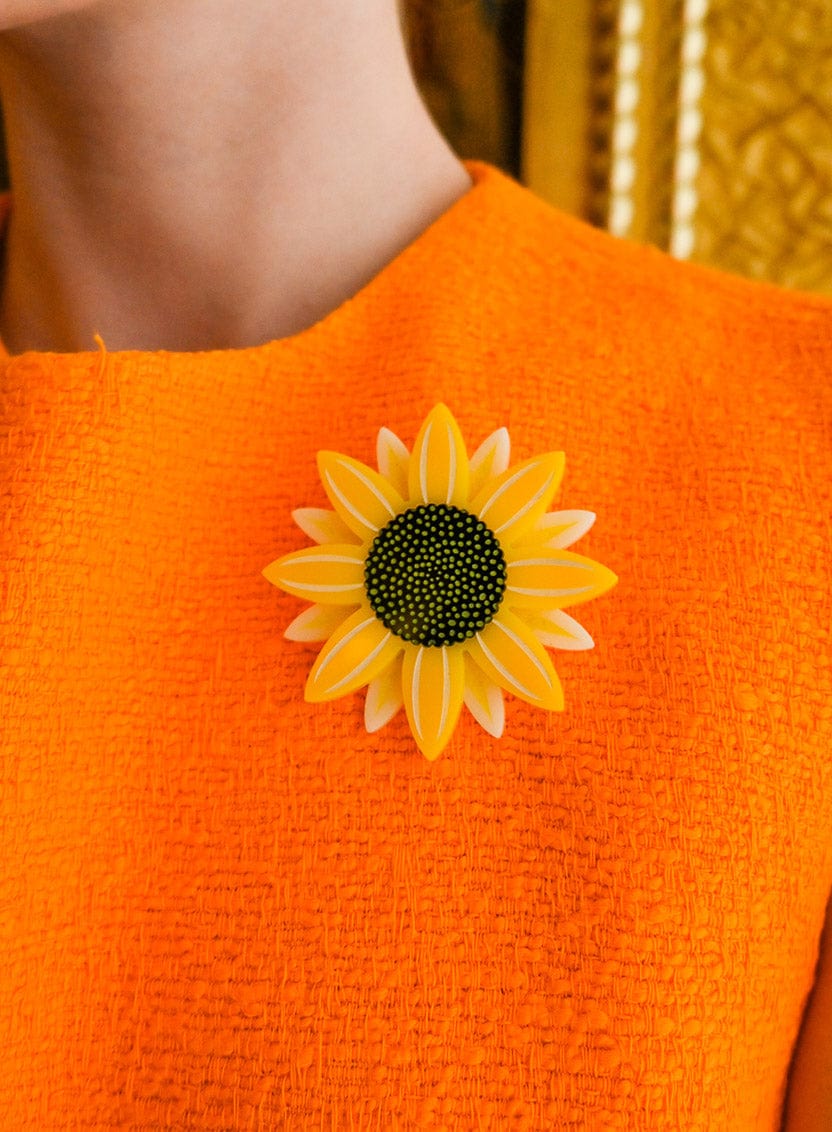 Tatty Devine x Royal Pavilion Sunflower Rays Brooch