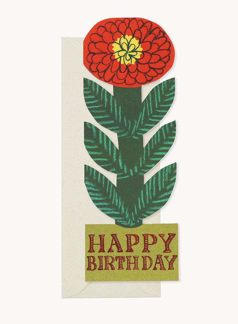 Hadley Flower Happy Birthday Card