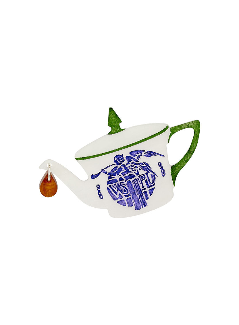 Suffragette Teapot Brooch