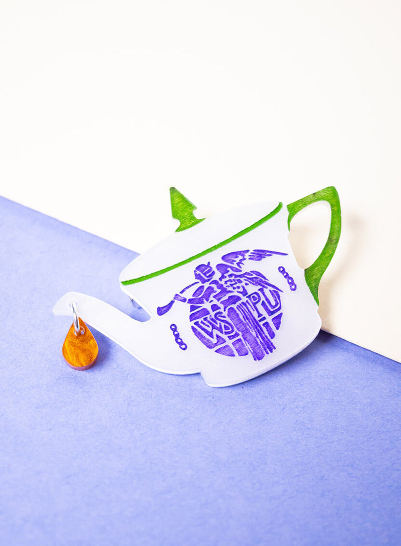 Suffragette Teapot Brooch