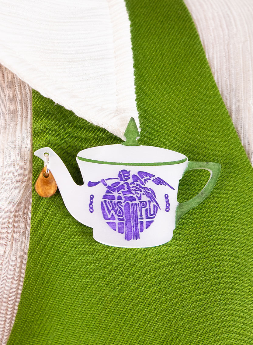 Suffragette Teapot Brooch