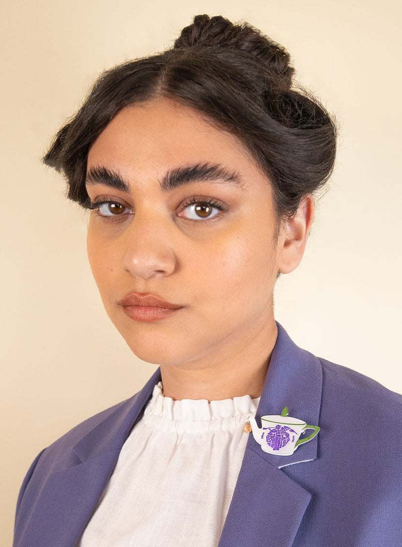 Suffragette Teapot Brooch