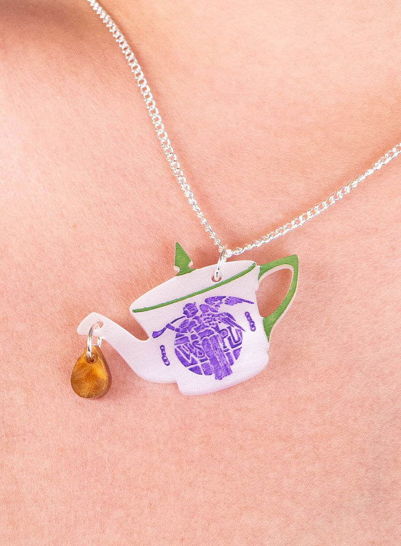 Suffragette Teapot Necklace