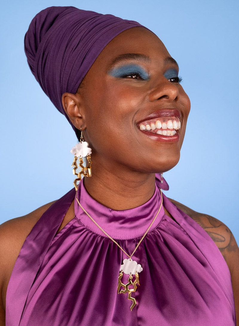 Tatty Devine Thunderstorm Cloud Earrings