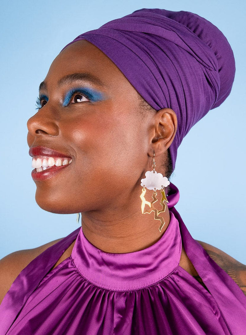 Tatty Devine Thunderstorm Cloud Earrings