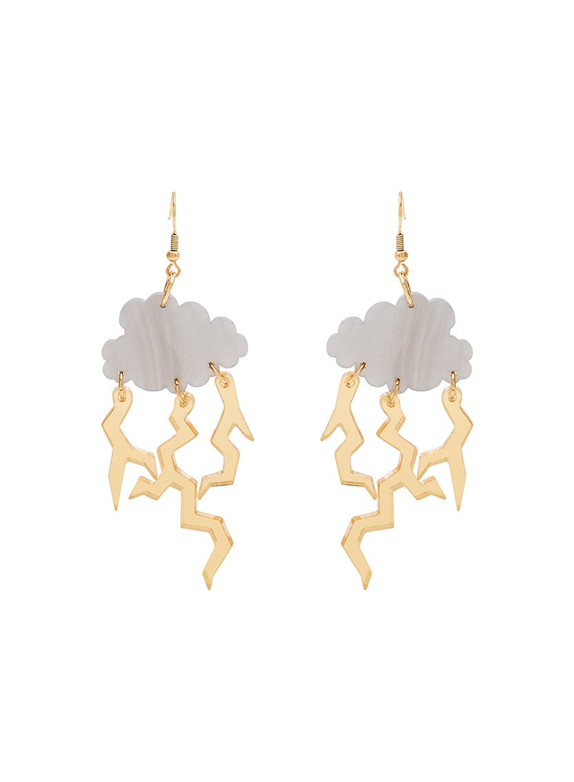 Tatty Devine Thunderstorm Cloud Earrings