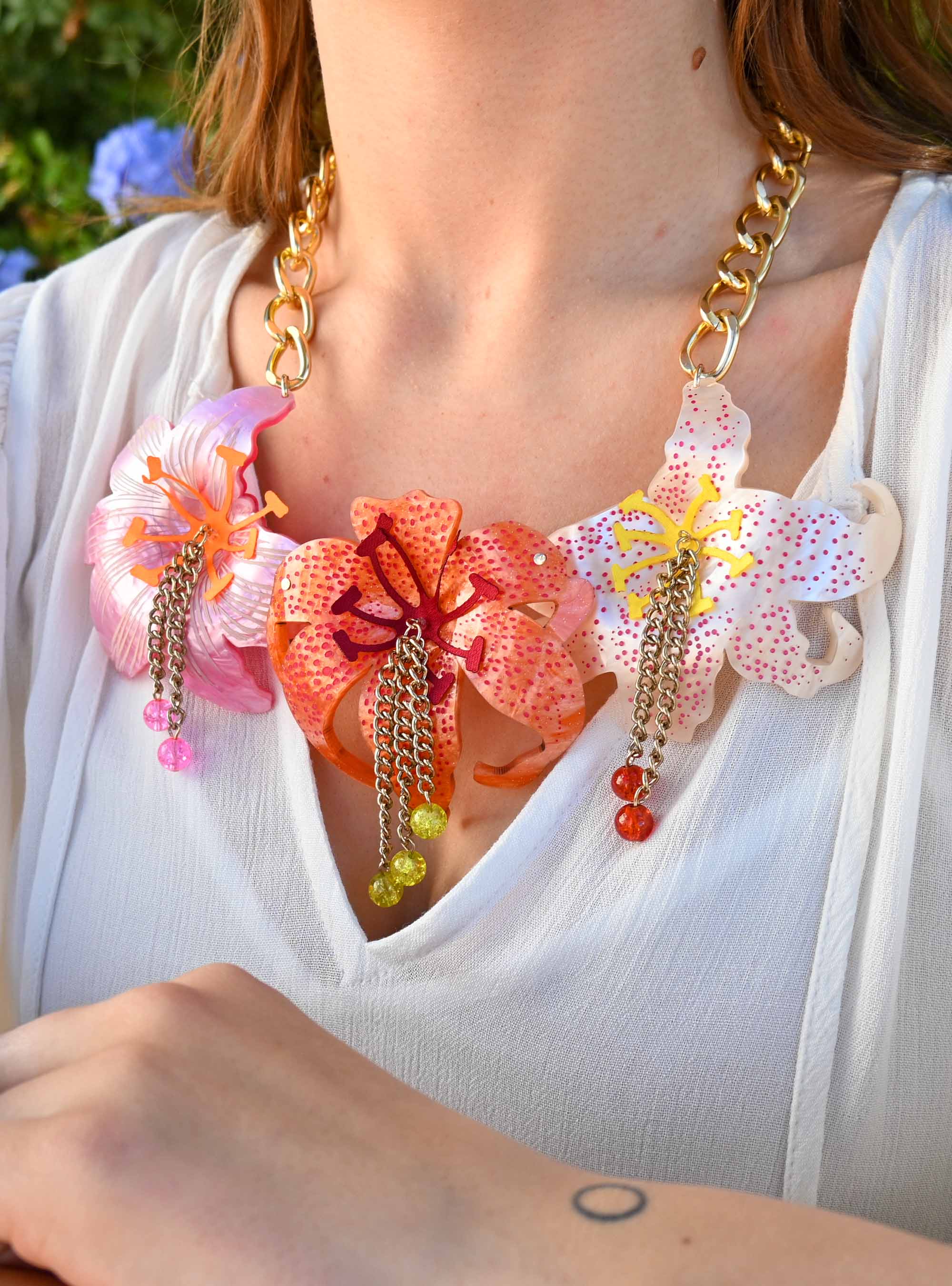 Tatty Devine Tiger Lily Necklace