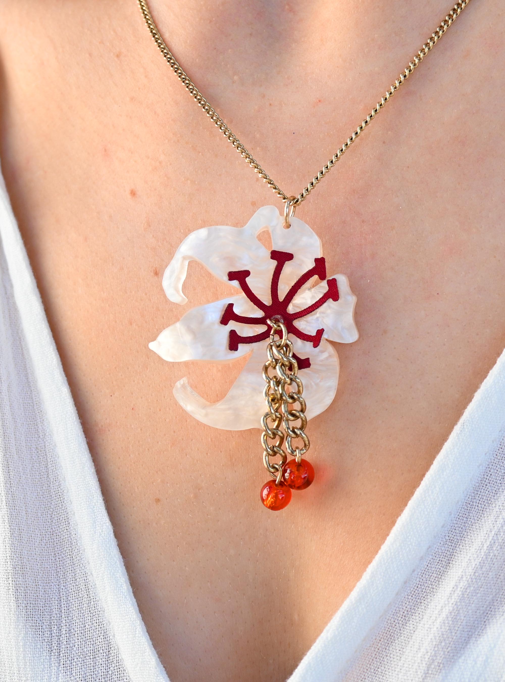 Tatty Devine Tiger Lily Pendant