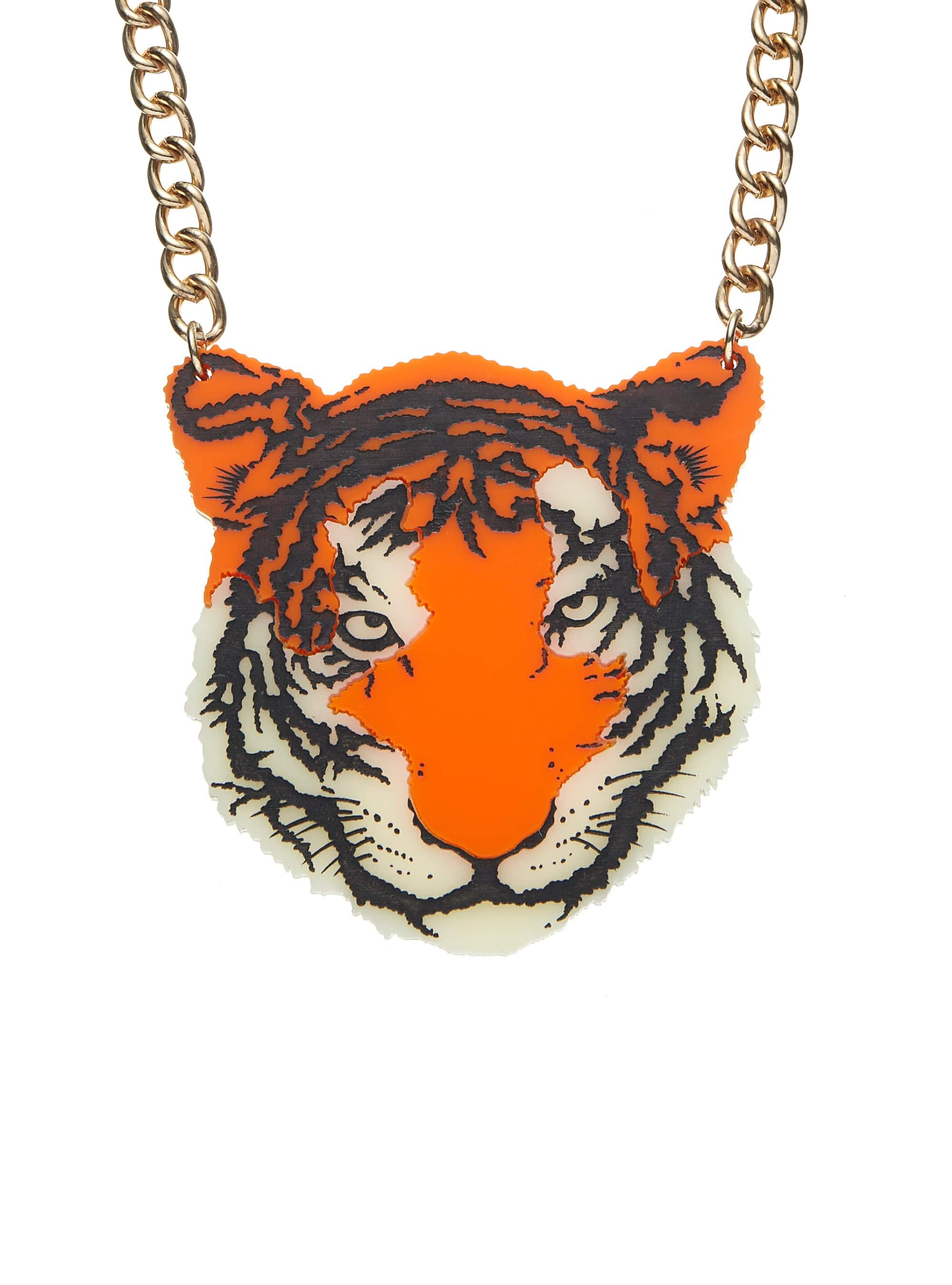 Tatty Devine Tiger Necklace - Orange